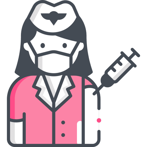 Flight attendant flight attendant immunity covid icon
