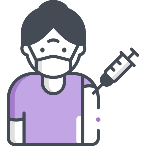Old woman healthcare and medical vaccination avatar icon