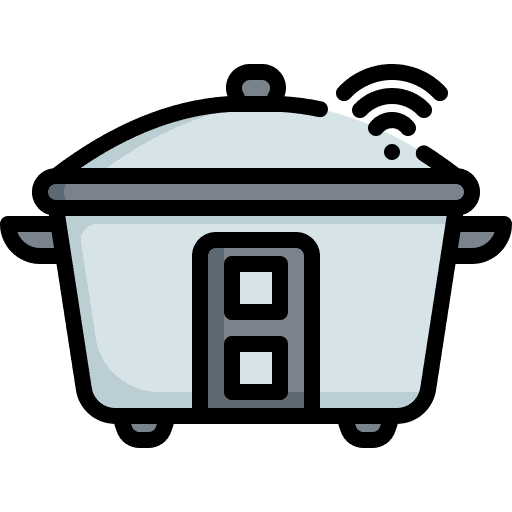 Rice cooker internet of things rice cooker kitchenware icon Rice cooker internet of things rice cooker kitchenware icon