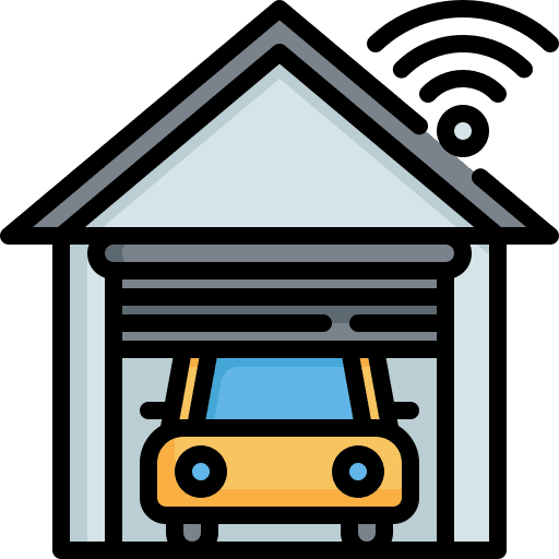 Smart garage smart garage home automation smart home icon