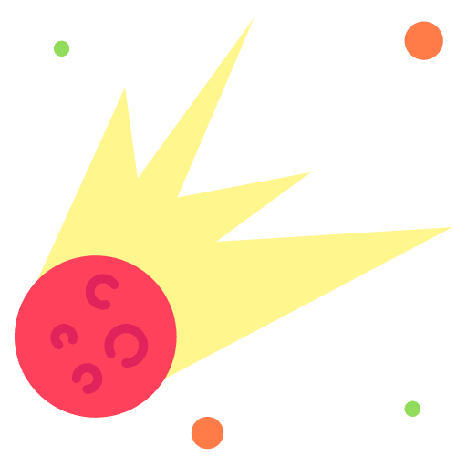 Comet comet meteorite asteroid icon