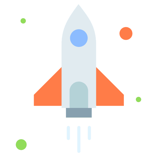 Launch rocket launch space ship icon