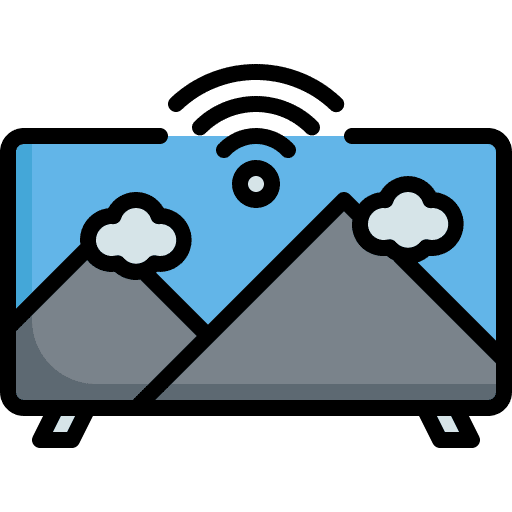 Smart tv connectivity television smart house icon Smart tv connectivity television smart house icon