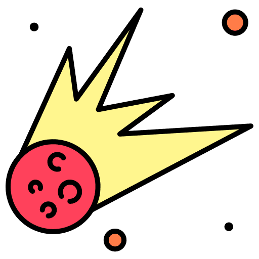 Comet astronomy comet miscellaneous icon