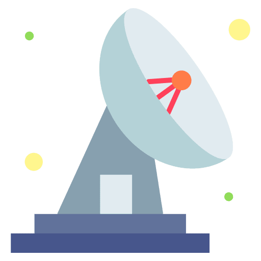Satellite dish wireless radio electronics icon Satellite dish wireless radio electronics icon