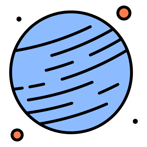 Galaxy neptune space solar system icon Galaxy neptune space solar system icon
