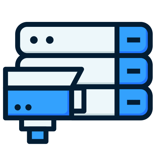 Server protection safety digital icon