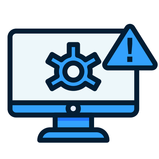 Virus infection cyber attack computer icon