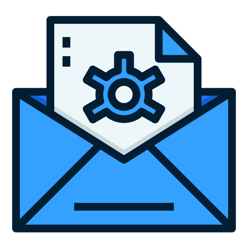 Bug cyber attack virus mail icon