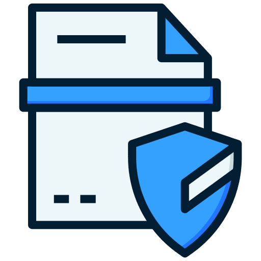 File file protection shield icon