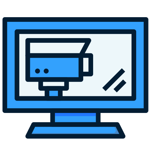 Monitor camera security computer icon Monitor camera security computer icon