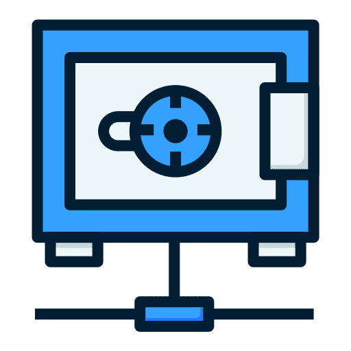 Safebox safety protection digital icon Safebox safety protection digital icon