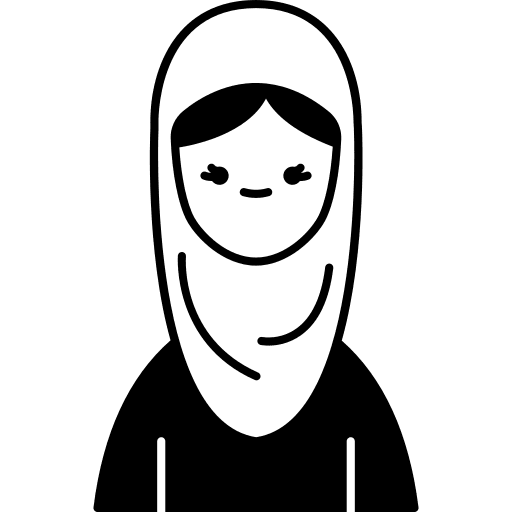 Afghan cultures traditional woman icon