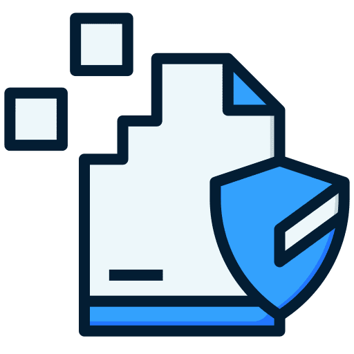 Encripted file security digital shield icon Encripted file security digital shield icon