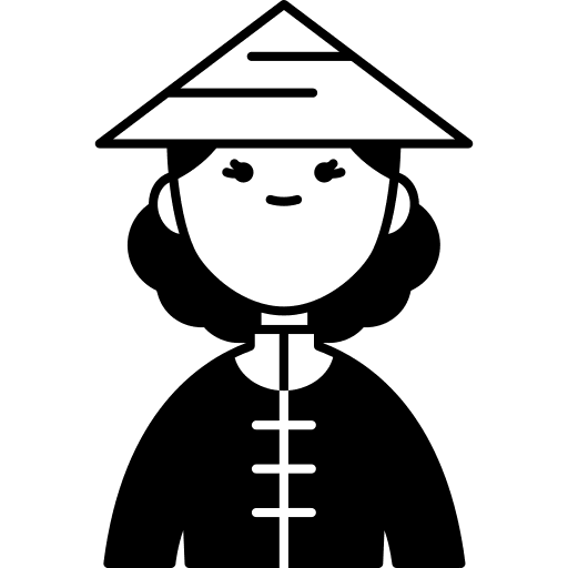 Vietnamese traditional vietnam ethnic icon