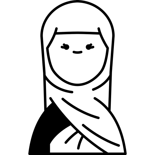 Tajikistan religious avatar woman icon Tajikistan religious avatar woman icon