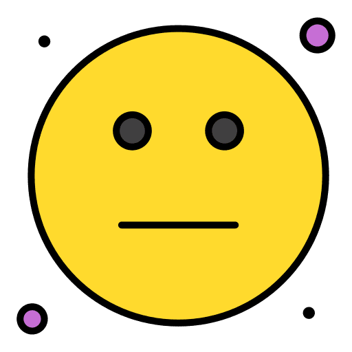 Neutral emoticons smileys feel icon