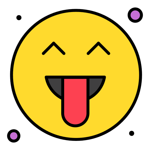 Laughing feelings tongue out funny icon Laughing feelings tongue out funny icon