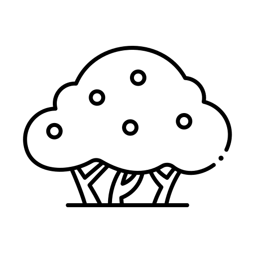 Bush nature bush plant icon
