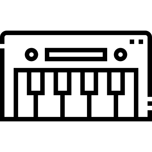 Piano sound keyboard piano icon