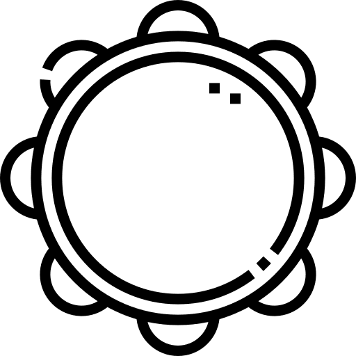 Tambourine music and multimedia music instrument tambourine icon Tambourine music and multimedia music instrument tambourine icon