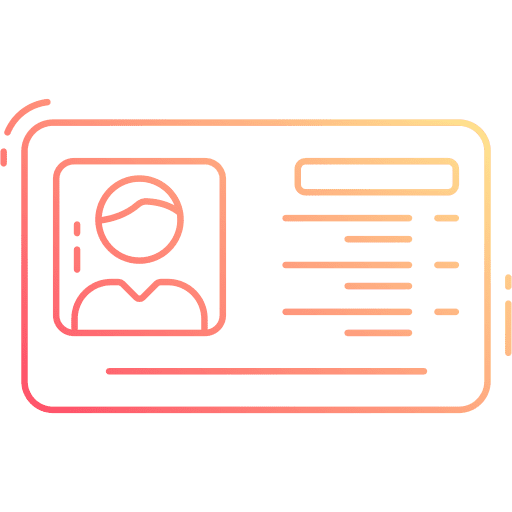 Id card pay card id card identification icon