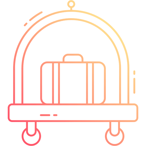 Luggage cart luggage luggage cart trolley cart icon