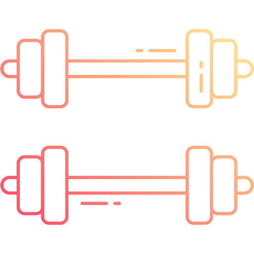 Gym weightlifting exercise barbell icon Gym weightlifting exercise barbell icon