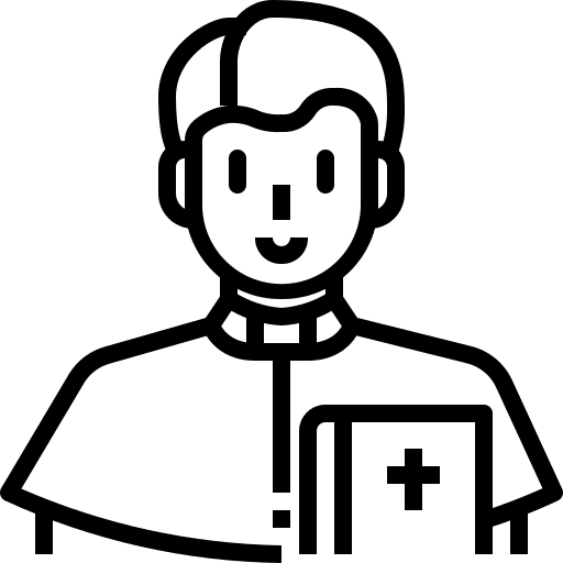 Priest cross pastor user icon
