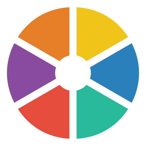 Pie chart information big data pie graph icon