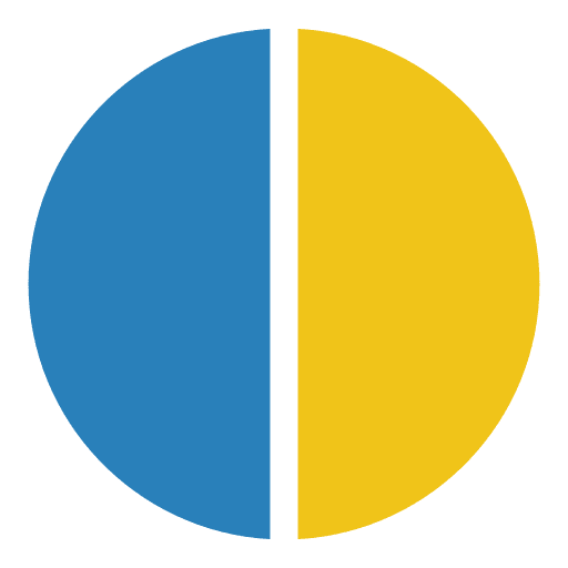 Pie chart information business and finance statistics icon