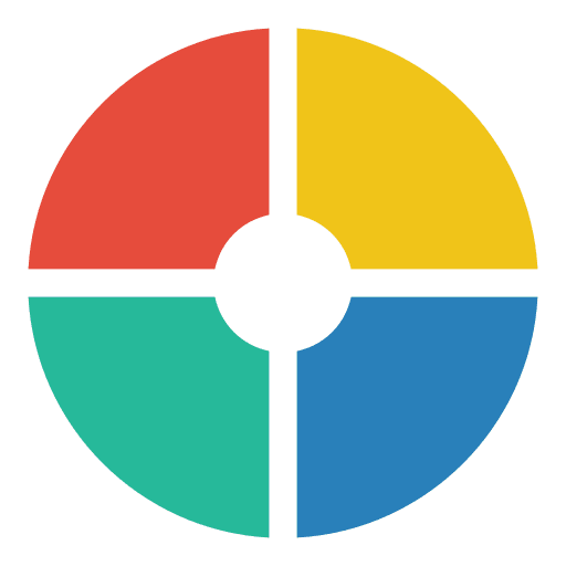 Pie chart statistics analytics market analysis icon