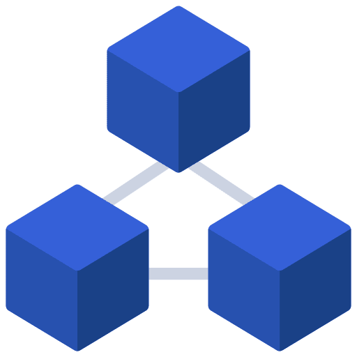 Blockchain protection security blockchain icon