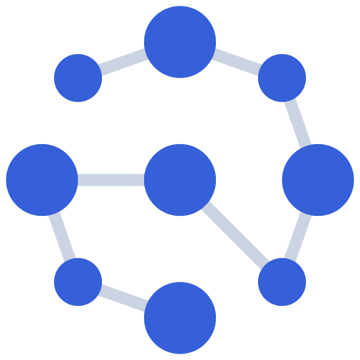 Decentralization central decentralization business icon