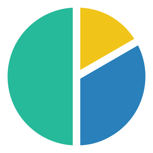Pie chart market analysis pie graph statistics icon Pie chart market analysis pie graph statistics icon