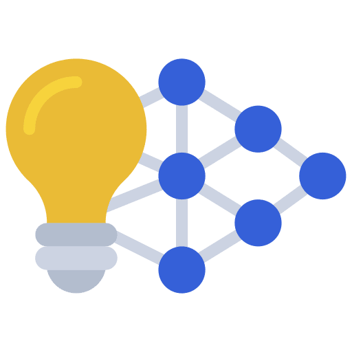 Algorithm connection algorithm connectivity icon