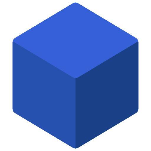 Blockchain 3d geometry cryptocurrencies icon