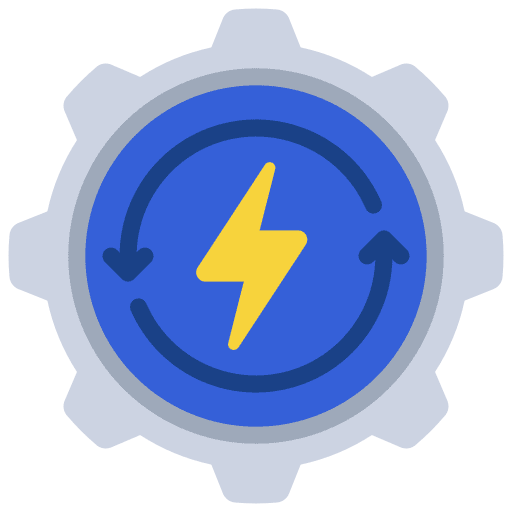 Energy saving environment efficiency energy icon