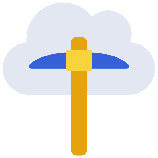 Cloud mining payment method bitcoin pick icon