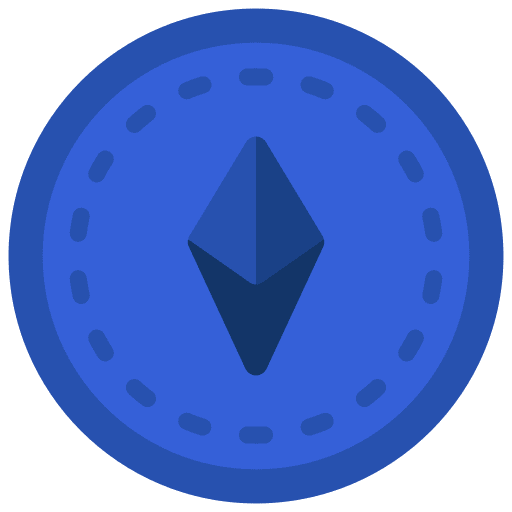 Ethereum stack money coin icon