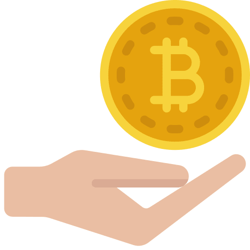 Give bitcoin payment method business and finance give bitcoin icon