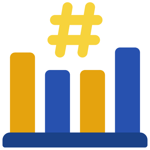 Hash rate rate bar chart bitcoin icon