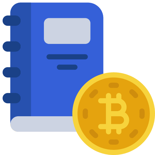 Ledger business and finance ledger growing icon