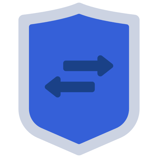 Transaction antivirus protection security icon