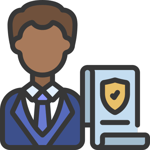 Insurance agent broker professions and jobs insurance icon