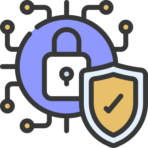 Technology electronic security insurance icon