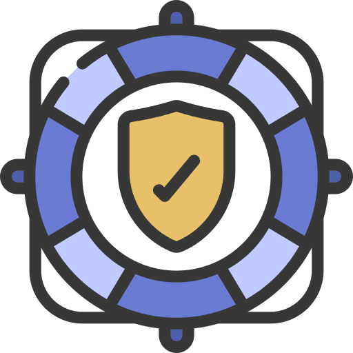 Lifebouy life insurance security icon