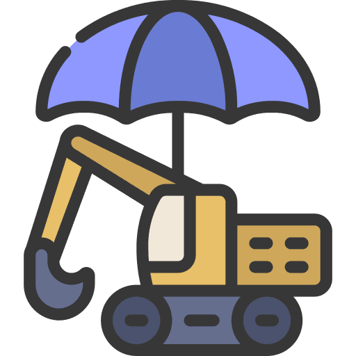 Machinery security machinery construction and tools icon