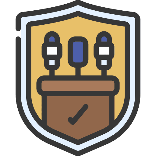 Political program government service building icon