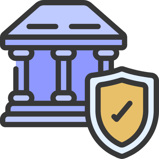 Bank banking insurance security icon